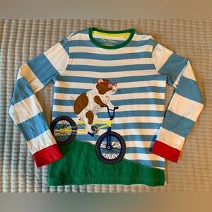 Mini Boden long sleeve tee, 9-10, 140cm, guinea pig on BMX bicycle
